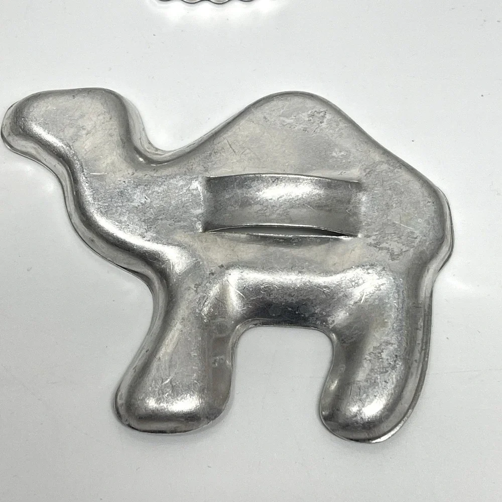 Vintage 1960s Aluminum Cookie Cutters Handles Holidays Christmas Farmhouse